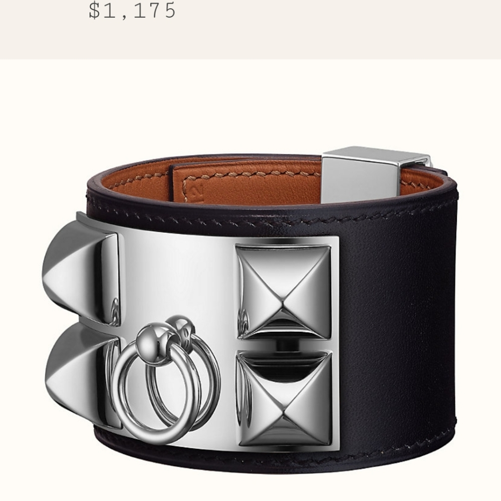 Authentic hermes ollier de Chien bracelet